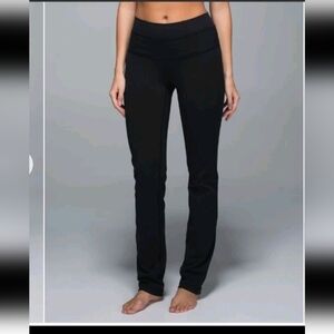 Lululemon Womens Black Straight-Up Pant Full-On Luon 6